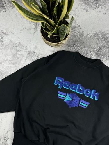 Vintage Reebok Sportswear Big Logo 90S Reebok Hype Sweatshirt Hoodie Pullover - Picture 4 of 10