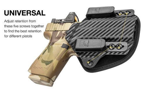 Universal Carbon Fiber Kydex&Nylon Holster For Glock/Taurus/Walther/Springfield - Picture 6 of 8
