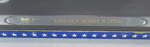 1931 Lincoln Model K Blue Convertible RICKO #32120 Diecast 1:18 Vintage 2005 - Picture 5 of 22
