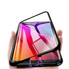 COVER MAGNETICA PER ONEPLUS 6T CUSTODIA IN METALLO CON RETRO VETRO TEMPERATO 1+