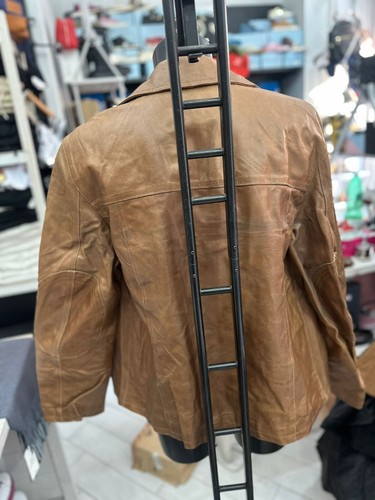 Bata Men's Leather Jacket Size 54 Brown LLV749 - Picture 3 of 21