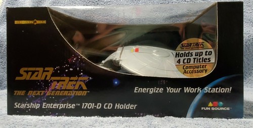 1997 Star Trek TNG Starship Enterprise CD Holder by Fun Source - Picture 2 of 5