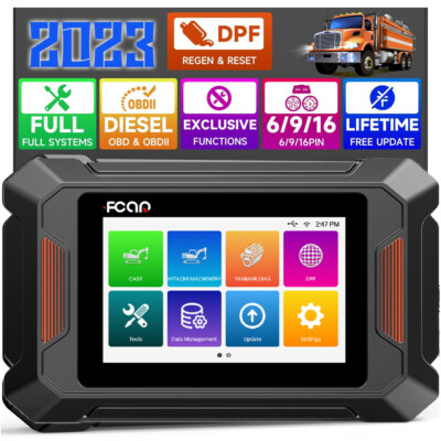 Heavy Duty Truck Scanner for Construction Machine OBD2 Diagnostic DPF Regen Tool