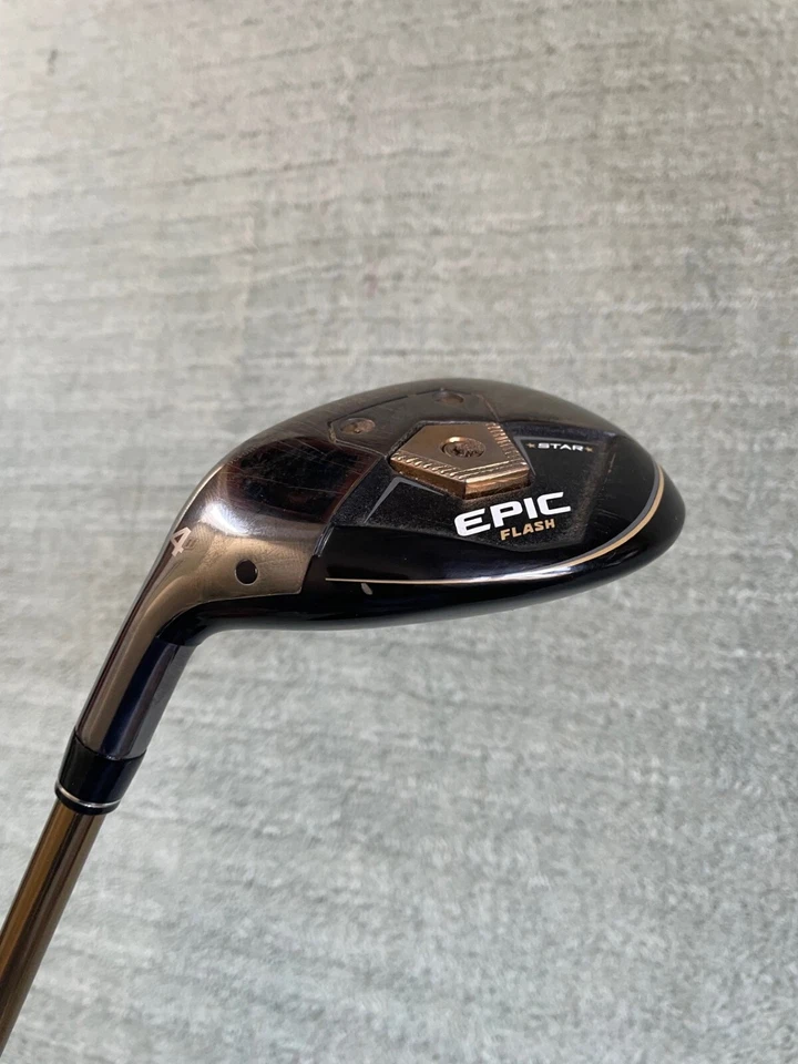 Left Hand Callaway Epic Flash Star #4 Hybrid / 20 Degree / Regular Flex Attas 50 - Image 4 of 4