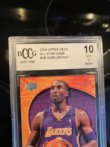 2004 Upper Deck All-Star Game KOBE BRYANT /2004 Grade 10 #KB Lakers NBA Card - Picture 4 of 6