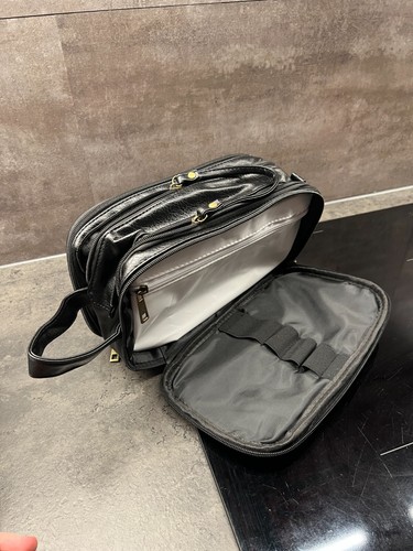 Kulturbeutel Herren aus Leder Kulturtasche Damen Wasserdichte Reise-Kulturtasche - Bild 4 von 5