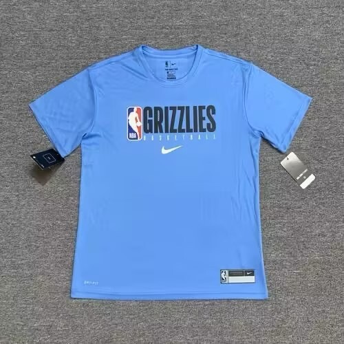 Moisture-Wicking NBA Logo T-Shirt Men's Gym Running Basketball Sports Wear - Picture 12 of 28