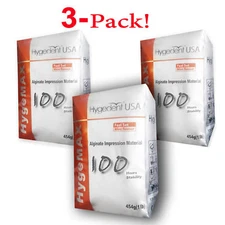 3-Packs Hygedent HygeMAX Dental Flavored FastSet 100 Hours Stability Alginate