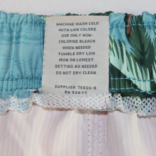 SJB Swim Trunks Pink Stripe Men Size XXL Half-elastic Drawstring Waist Pockets - Picture 4 of 8