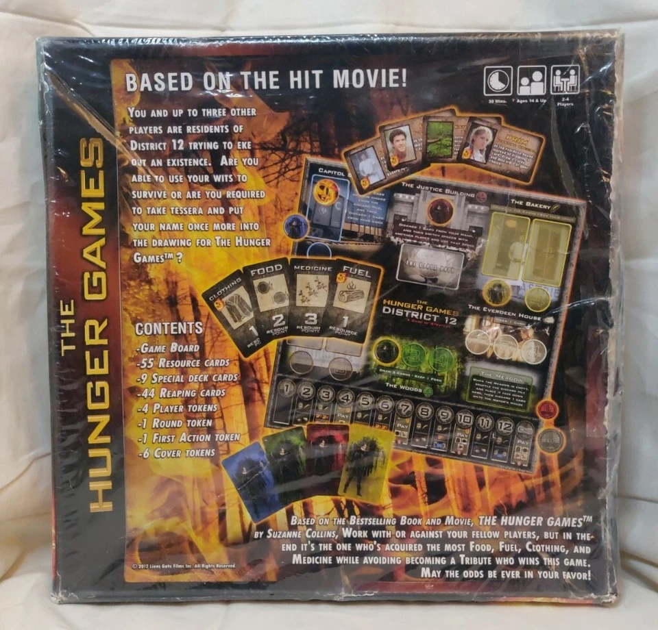 The Hunger Games District 12 Board Game of Strategy ~NEW, Damaged Box!  - Image 3 of 4