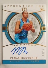 2019-20 Panini National Treasures PJ Washington Rookie /25 RC On Card Auto Mavs 