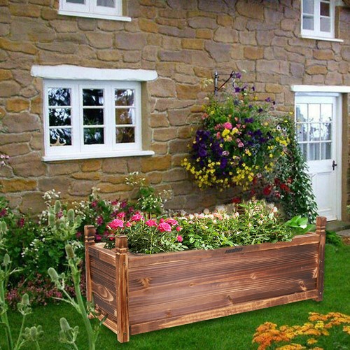 11-Style Wooden Garden Raised Bed Flower Herbs Vegs Growing Box Planter Stand US - Picture 36 of 60