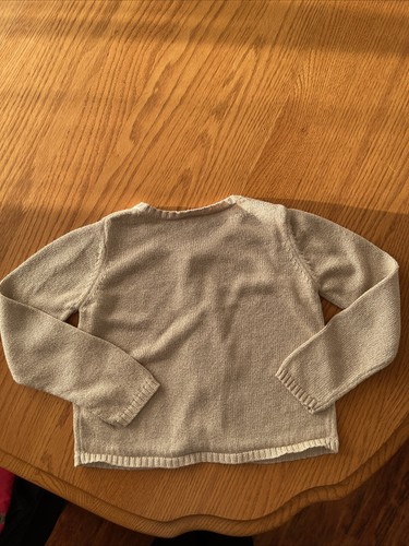 Girls Cardigan Gold Shimmer Size 5 Long Sleeve - Picture 6 of 6
