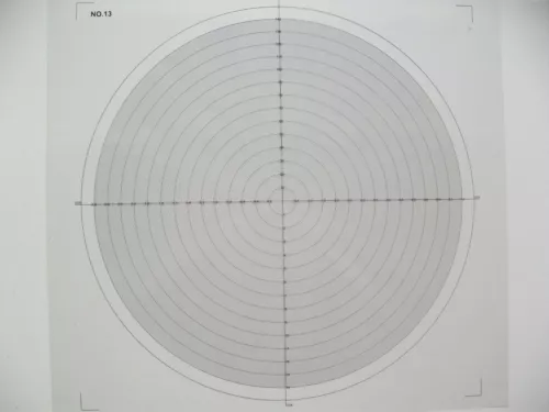 Optical Comparator Chart For Profile Projector Overlay Chart NO 13