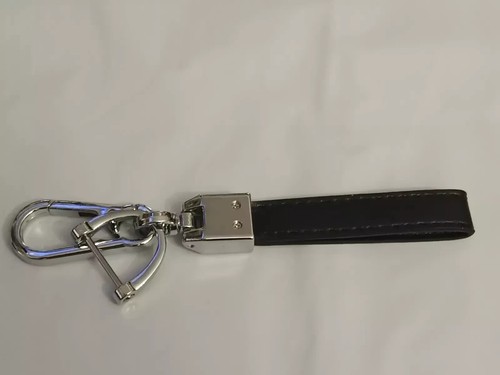 Genuine Leather Car Keychain Set for B-M-W M Sport Key Ring Lanyard Chrome Sty3 - Picture 11 of 14
