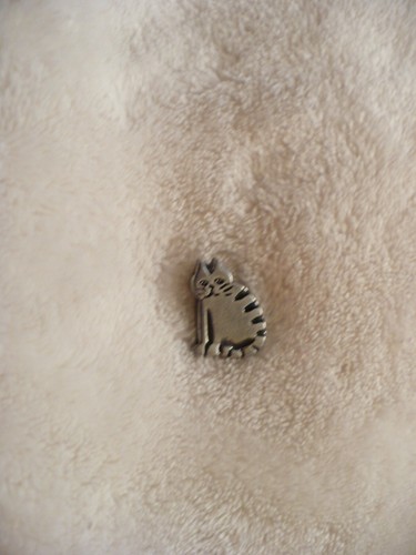 OC- SPILLA GATTO TONO ARGENTO (FIRMATA MVB '84) #25788 (OTTIME CONDIZIONI!!!!! - Foto 5 di 8