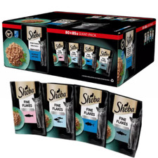 80x85 g SHEBA Delicacy Nassfutter Fisch Geschmacks in Gelee adulte Katzen