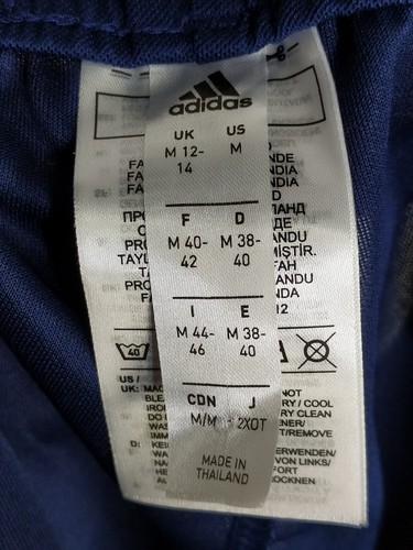 Adidas Size M Medium Navy Blue Drawstring Active Athletic Aeroready Shorts - Picture 5 of 6