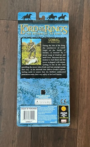 El Señor de los Anillos EL RETORNO DEL REY GORBAG SUPER POSABLE L 2004 ToyBiz NUEVO EN CAJA - Imagen 5 de 7