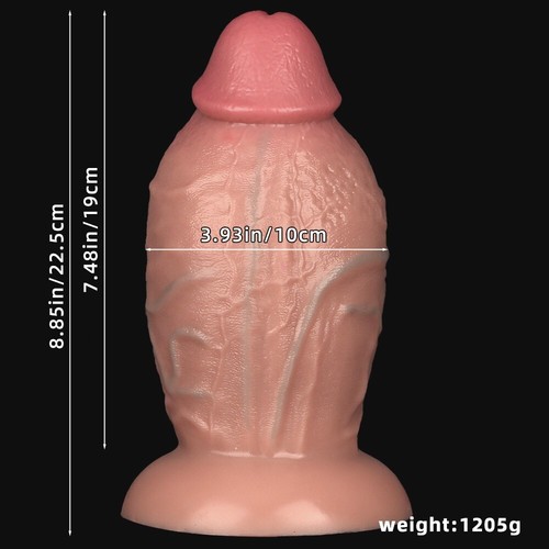 Silicone HUGE Dildo Realistic Dong Thick Big Penis Anal G-spot Sex Toy Women Men - Picture 2 of 6