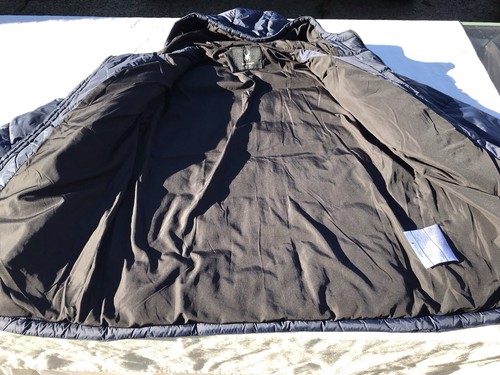 Spyder Men's Nexus Puffer Quilted Down Jacket Coat Navy Blue Black XL L - Picture 6 of 21