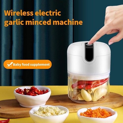 Multi-Zerkleinerer Elektrisch Küche Mini Knoblauchhacker Obst Zwiebelschneider - Bild 3 von 17