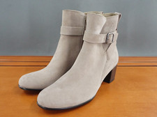 Ecco Dress Classic Shoes Womens 7.5 Gray Leat...