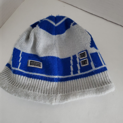 Disney Store Star Wars Beanie R2D2 Droid Pattern Blue and Grey XS/S 3-6 size - Picture 3 of 7