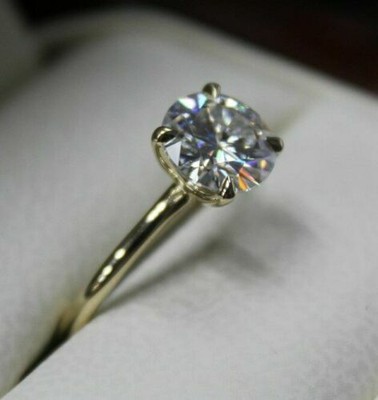 Details about 3.85 Ct White Moissanite Round Engagement Wedding Ring 925 Sterling Silver Details about 3.85 Ct White Moissanite Round Engagement Wedding Ring 925 Sterling Silver