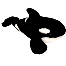 SeaWorld Plush Shamu Whale Orca Fish Killer Mammal Stuffed Toy Animal Black