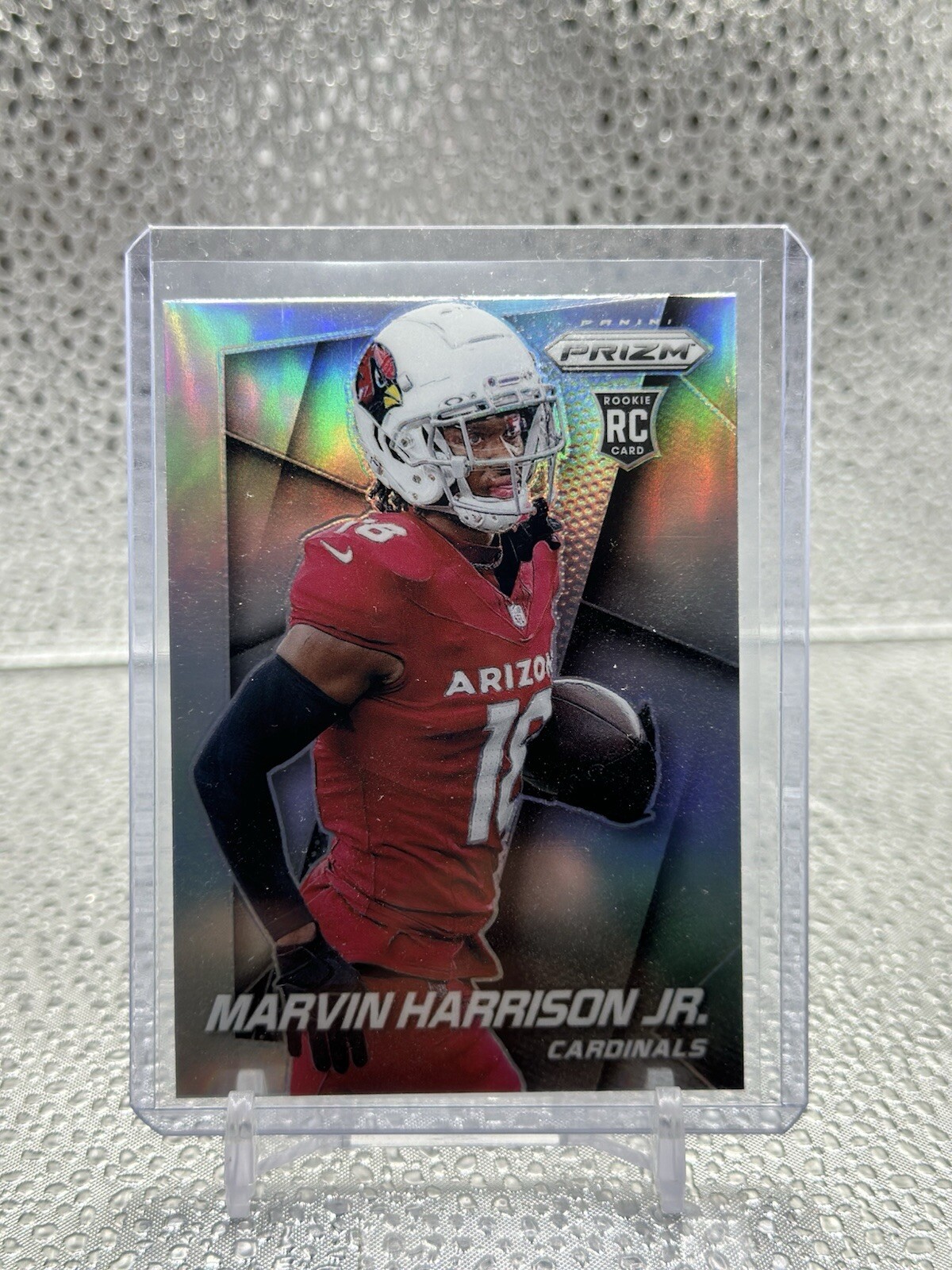 2024 Prizm Marvin Harrison Jr Flashback Silver Prizm Rookie RC #4 Cardinals