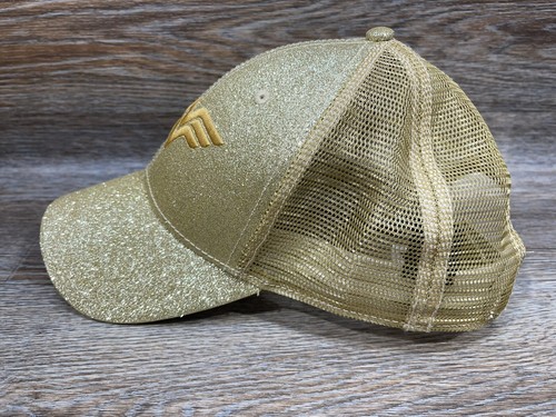 Wonder Woman Hat Cap Gold Glitter Sparkly Batman V Superman Adjustable Snapback - Picture 5 of 11
