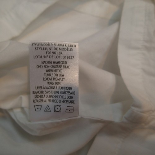 Theory cotton Blend navy blue white Dress Size p sleeveless - Picture 10 of 12