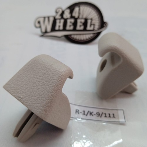 Sun Visor Snap Holder Clip Retainer Gray Isuzu Chevrolet GM 2Pcs - Bild 2 von 4