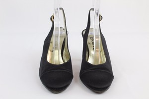 Chanel-Black-Satin-Almond-Toe-Slingback-Heels-Size-6