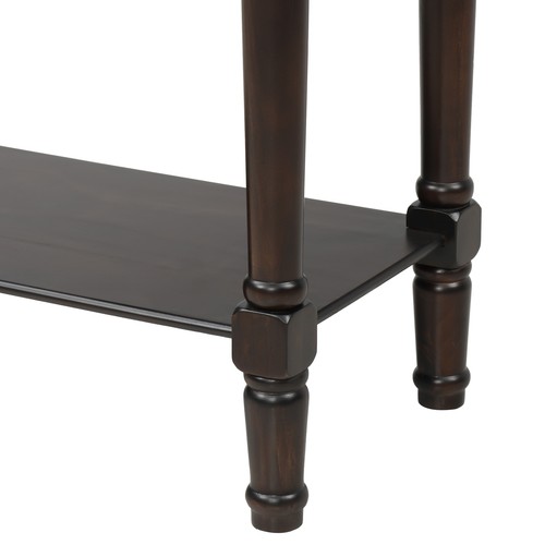 Narrow Console Table 3 Storage Drawers Entryway Nightstand W/ Open Display Shelf - Picture 21 of 83