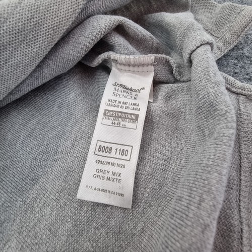 Marks & Spencer Shirt Mens XLARGE grey golf short sleeve polo T Shirt Size XL - Picture 5 of 10