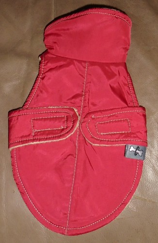 URBAN DOG NYLON POLAR FLEECE LINED VEST, DOG, CLOTHES Size T/S 0 RED NWOT - Picture 3 of 6