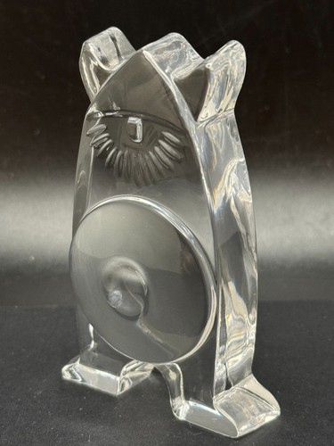 NICE Orrefors? Art Glass Viking Paperweight Figurine Scandinavian Crystal Sweden - Picture 2 of 13
