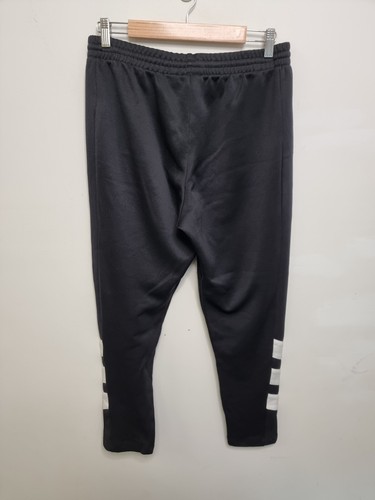 adidas pants mens size large black striped track pants black - Picture 6 of 9
