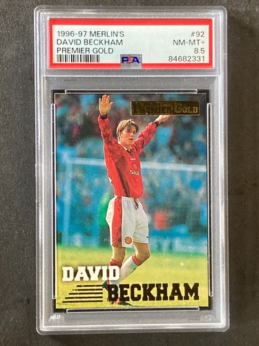 1996 Merlins Premier Gold David Beckham PSA 8.5