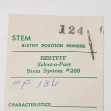 Benrus AR-AT / FHF Font 25, 175 Watch Winding (1) Stem Part Bestfit 200/124