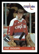 1985-86 Topps Pat Riggin #136 - Washington Capitals