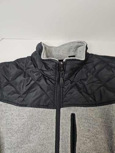 Swiss Tech Jacket Women’s M (8-10) Gray & Navy w/Puffer Detail - Picture 6 of 14