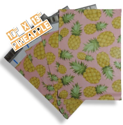 uPaknShip 10x13 Pineapple Designer Poly Mailers - Shipping Envelopes