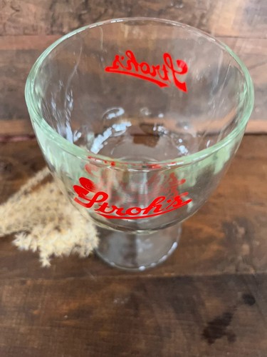 "Vaso de cerveza con huella digital de Stroh's - vajilla de bar de colección 14 oz 1960" - Imagen 11 de 11