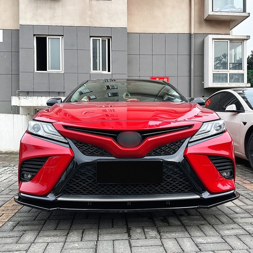 Front Bumper Spoiler Lip Kit For Toyota Camry 8th Sport 2018-2020 Gloss Black ch - Picture 11 of 11