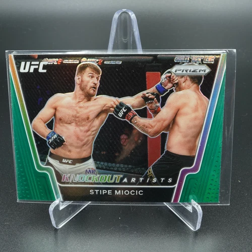 PANINI UFC PRIZM 2021 STIPE MIOCIC KNOCKOUT ARTISTS GREEN INSERT CARD NM #7