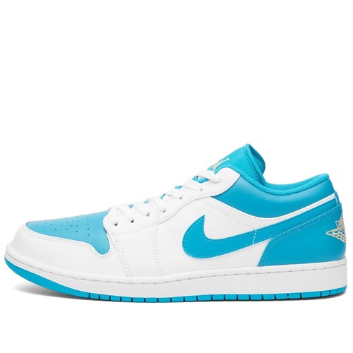 Nike Air Jordan 1 niedrig weiß blau gold AJ1 Freizeit Basketball Herren 11US 10UK Neu im Karton - Bild 5 von 8