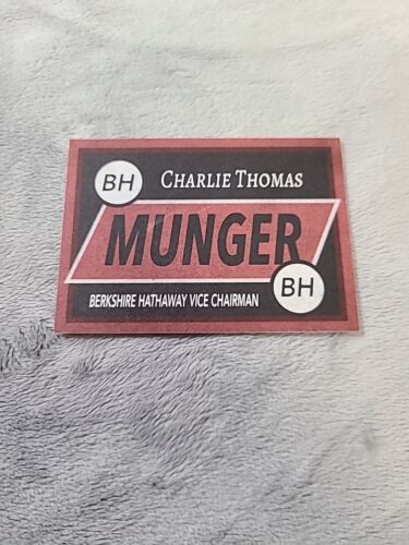 Tarjeta Charlie Munger Berkshire Omaha Ne. Vicepresidente - Imagen 5 de 5